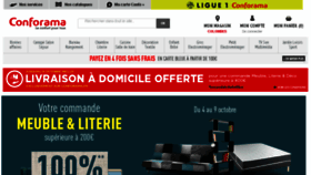 What Conforama.fr website looked like in 2017 (6 years ago)