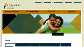 What Coventryhealthcare.com website looked like in 2017 (6 years ago)