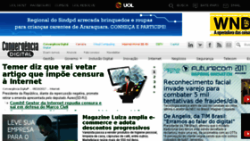 What Convergenciadigital.com.br website looked like in 2017 (6 years ago)