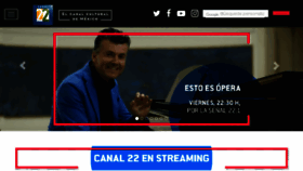 What Canal22.org.mx website looked like in 2017 (6 years ago)