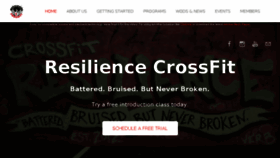 What Crossfitresilience.com website looked like in 2017 (6 years ago)