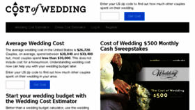 What Costofwedding.com website looked like in 2017 (6 years ago)