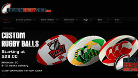 What Customrugbyshop.com website looked like in 2017 (6 years ago)