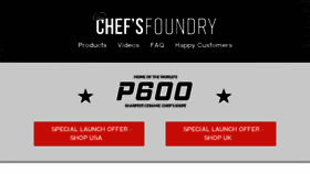 What Chefsfoundry.com website looked like in 2017 (6 years ago)