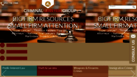 What Criminallawyergroup.com website looked like in 2017 (6 years ago)