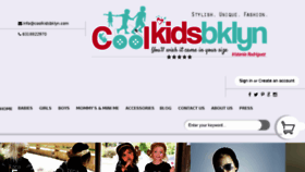 What Coolkidsbklyn.com website looked like in 2017 (6 years ago)