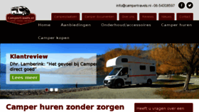What Campertravels.nl website looked like in 2017 (6 years ago)