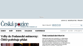 What Ceskapozice.lidovky.cz website looked like in 2017 (6 years ago)