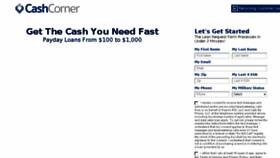 What Cashcorner.org website looked like in 2017 (6 years ago)