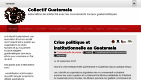 What Collectifguatemala.org website looked like in 2017 (6 years ago)