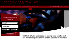 What Cgrcarsales.co.uk website looked like in 2017 (6 years ago)