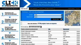 What Click-prospects.fr website looked like in 2017 (6 years ago)