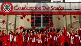 What Carrollwooddayschool.org website looked like in 2017 (6 years ago)