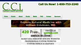 What Cannabiscareerinstitute.com website looked like in 2017 (6 years ago)