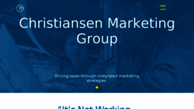 What Christiansenmarketing.com website looked like in 2017 (6 years ago)