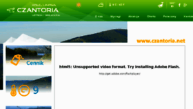 What Czantoria.eu website looked like in 2017 (7 years ago)
