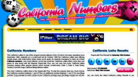 What Californianumbers.com website looked like in 2017 (6 years ago)