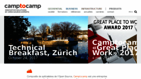 What Camptocamp.com website looked like in 2017 (6 years ago)