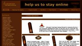 What Cigars-review.org website looked like in 2017 (6 years ago)