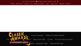 What Classicawardsandpromotions.com website looked like in 2017 (6 years ago)