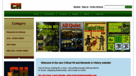 What Criticalhit.com website looked like in 2017 (6 years ago)