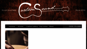 What Customsoundinstruments.com website looked like in 2017 (6 years ago)