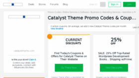 What Catalysttheme.bluepromocode.com website looked like in 2017 (6 years ago)