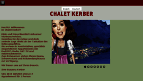 What Chalet-kerber.at website looked like in 2017 (6 years ago)