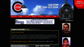 What Crimestoppersfw.org website looked like in 2017 (6 years ago)
