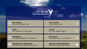 What Carmarthenshire.gov.wales website looked like in 2017 (6 years ago)