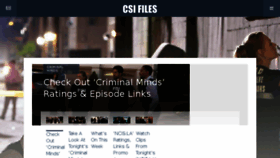 What Csifiles.com website looked like in 2017 (6 years ago)