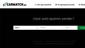 What Carmatch.mx website looked like in 2017 (6 years ago)
