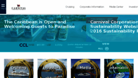 What Carnivalcorp.com website looked like in 2017 (6 years ago)