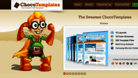 What Chocotemplates.com website looked like in 2017 (6 years ago)
