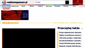 What Codziennypoznan.pl website looked like in 2017 (6 years ago)