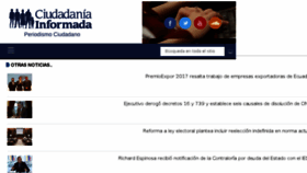 What Ciudadaniainformada.com website looked like in 2017 (6 years ago)