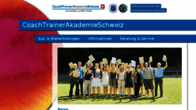What Coachakademie.ch website looked like in 2017 (6 years ago)