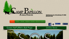 What Camppapillon.org website looked like in 2017 (6 years ago)