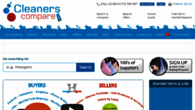 What Cleanerscompare.com website looked like in 2017 (6 years ago)