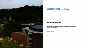 What Canvas.goucher.edu website looked like in 2017 (6 years ago)
