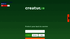 What Creatur.io website looked like in 2017 (7 years ago)
