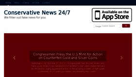 What Conservativenews247.com website looked like in 2017 (6 years ago)