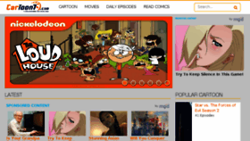 What Cartoontab.com website looked like in 2017 (6 years ago)