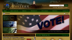 What Cityofwhittier.org website looked like in 2017 (6 years ago)