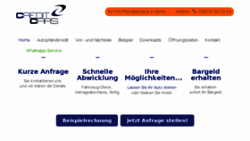 What Creditcars.de website looked like in 2017 (6 years ago)