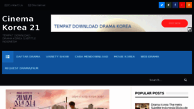 What Cinemakorea21.com website looked like in 2017 (6 years ago)