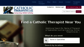What Catholictherapists.com website looked like in 2017 (6 years ago)