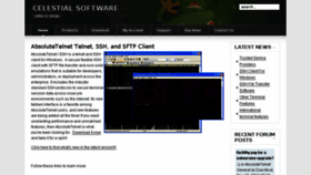 What Celestialsoftware.net website looked like in 2017 (7 years ago)