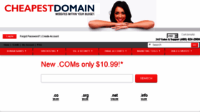 What Cheapestdomain.com website looked like in 2017 (6 years ago)
