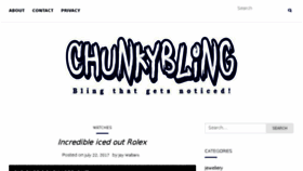 What Chunkybling.com website looked like in 2017 (6 years ago)